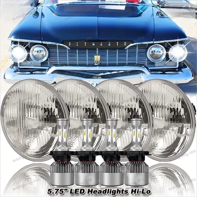 Faros LED para Buick Electra Wildcat 5,75" 5-3/4" pulgadas-Punto de haz alto/bajo 4 piezas Foto 1 de 4