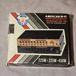 Vintage American HiFi Graphic Equalizer Verstärker 10 Band MI-10 - Bild 1 von 8