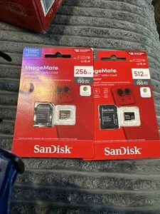 2- SanDisk ImageMate 1-512GB & 1-256 SD microSDXC UHS-I Memory Cards - Photo 1 sur 3