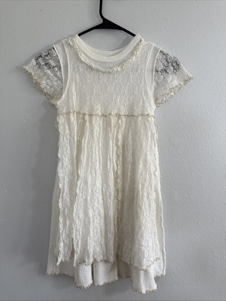 Vestido De Colección JM Originales Ellenville Ny Niños 10 Blanco Encaje Victoriano Mormón EE. UU. Foto 1 de 4