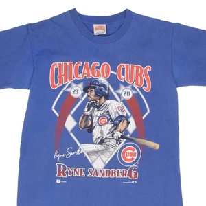 Vintage Mlb Chicago Cubs Ryne Sandberg Tee Shirt reprint AN54379 - Picture 1 of 2