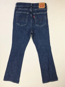 Levis Size 29X30 Womens 725 High Rise Bootcut Blue Denim 5 Pocket Logo Tag Jeans - Picture 1 of 13
