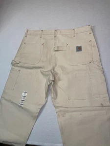 NEU Vintage Carhartt Maler Hose Herren 44x32 Double Knee USA Union Red Stitch - Bild 1 von 17