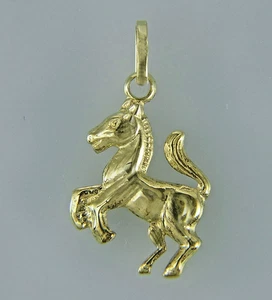 Colgante caballo, oro 333, colgante de cadena caballo, oro 333 - Imagen 1 de 2