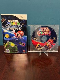 Super Mario Galaxy (Nintendo Wii, 2007) Disc and Manual Only TESTED Crisp Manual