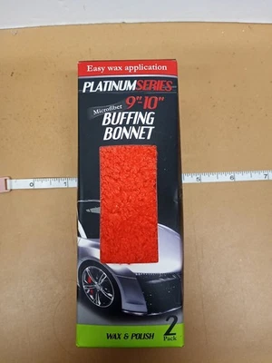 Pacote com 2 almofadas de polimento Microtex Platinum Series capota buffin de microfibra 9" - 10" - Imagem 1 de 4