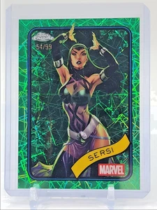 Sersi 2025 Topps cromo Marvel verde refractor Lazer/99 - Imagen 1 de 2