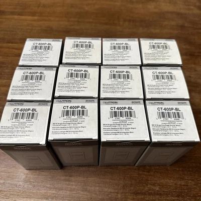 12 LUTRON SKYLARK CONTOUR BLACK PRESET DIMMER SWITCH CT-600P-BL - Image 1 of 3