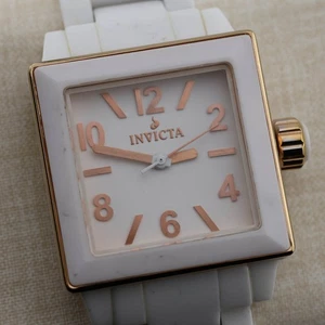 INVICTA No.1172 massive Keramik Quarz Analog Damenuhr Gr. 6" neuer Akku - Bild 1 von 9