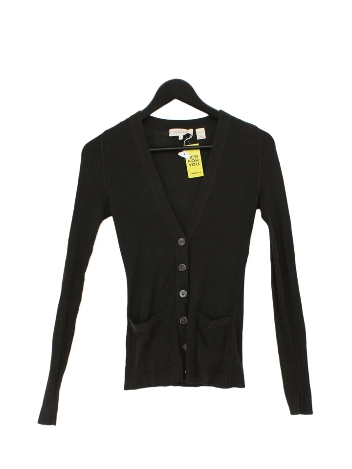 Cárdigan para mujer Inhabit S negro 100 % algodón cuello en V Foto 1 de 4