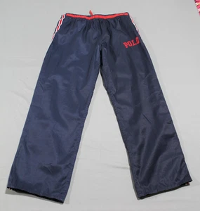 Vintage Polo Sport Ralph Lauren Herren Large blau rot Seite Druckknopf Sporthose - Bild 1 von 9