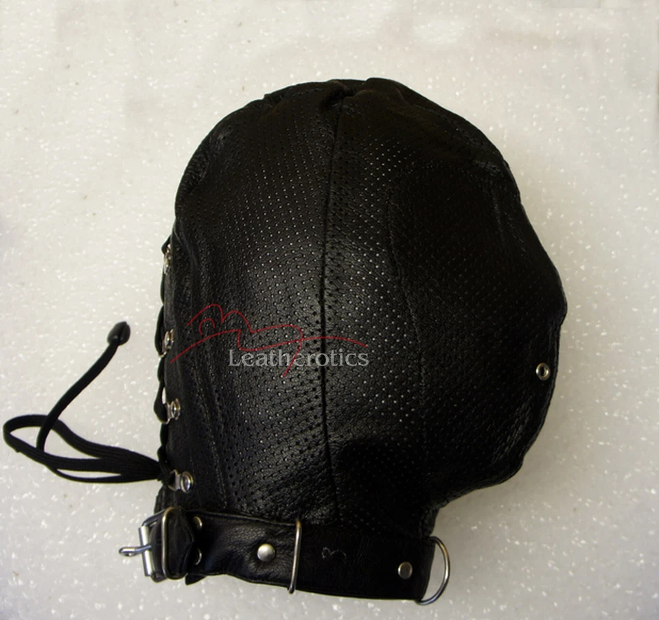 Máscara Gimp de cuero perforada de Leatherotics Foto 1 de 4
