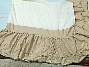 JC Penney Patchwork Bett Rock hellbraun salbeigrün burgund blau 54x75x15 ca. - Bild 1 von 10