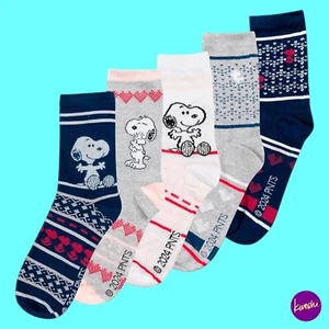 United Labels Peanuts Snoopy Socks, Mid Calf, Multicolour, UK 5–9 (EU 38–43) - Picture 1 of 7
