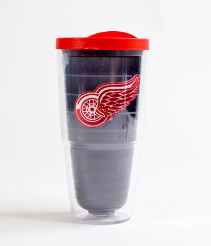 NHL Detroit Red Wings Tervis Travel Tumbler 24 ounce Insulated with Lid Cover
