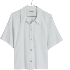 Madewell Poloshirt weiß Relaxed Knopfleiste neu mit Etikett - Bild 1 von 5