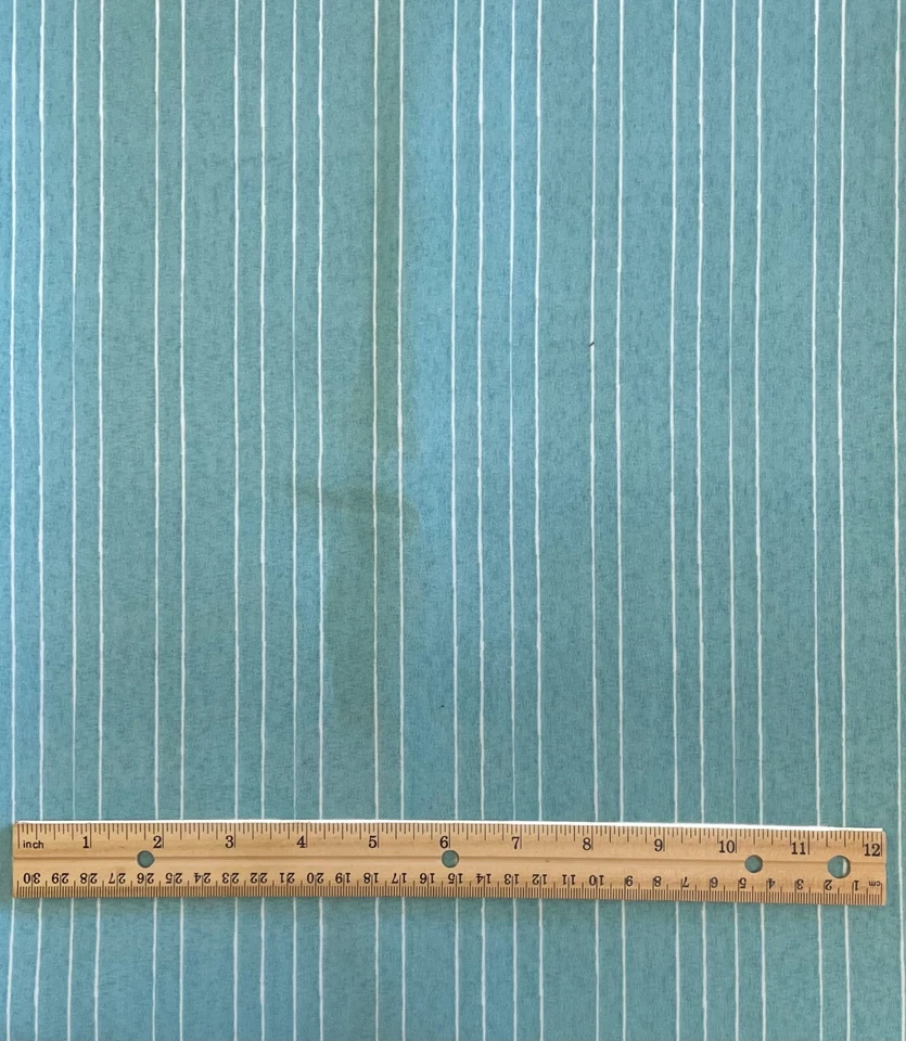 Tela Exterior Básica Raya Blanco Dibujado Pin Raya 54" Resistencia al Agua POR NUEVO Foto 1 de 1