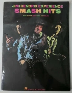Jimi Hendrix Smash Hits Sheet Music Easy Guitar with Riffs and Solos Song Book - Picture 1 of 4