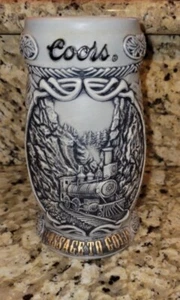 Vintage Coors Passage to Gold Beer Stein Rocky Mountain Iron Horse 1st in Series - Picture 1 of 4