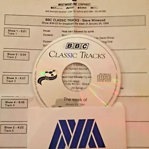 RADIO SHOW: BBC CLASSIC TRACKS w/RICHARD SKINNER 1/24/94 STEVE WINWOOD LIVE - Foto 1 di 2