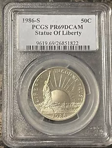 1986 S Pcgs Pf69 DCAM Statue Of Library - Picture 1 of 2