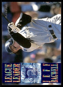 1995 Fleer League Leaders 8 Jeff Bagwell  Houston Astros