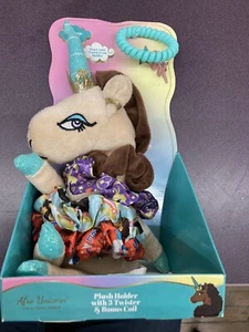 Afro Einhorn, Plüschhalter mit 3 Twister & Bonusspule - Bild 1 von 4