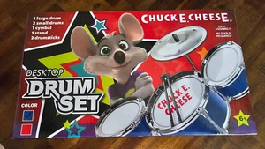 Chuck E Cheese 7 peice Table top Drum set - Picture 1 of 2