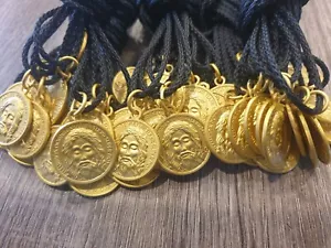 Holy Face of Jesus Medals on Cords 22mm, Matt Gold ( Lot of 10 ) - Bild 1 von 3