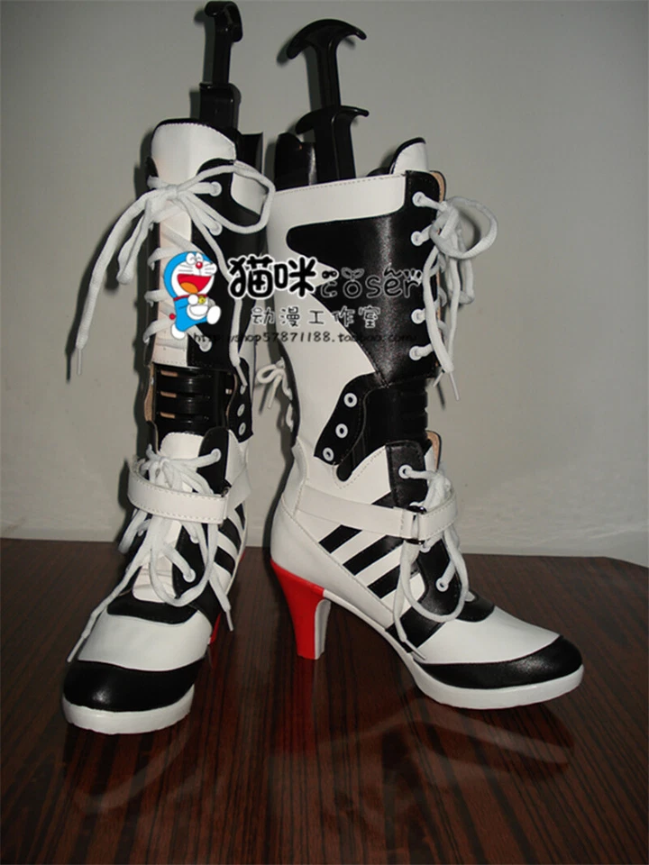 Harley Quinn Boots Suicide Squad Heel Shoes Fancy Cosplay Costume Boots Women - Image 1 of 4