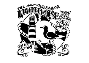Schablone " The Lighthouse... " auf A4 - Bild 1 von 1