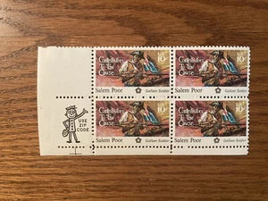 Block of 4 U.S. Stamps: Contributors to the Cause, Salem Poor - Picture 1 of 1