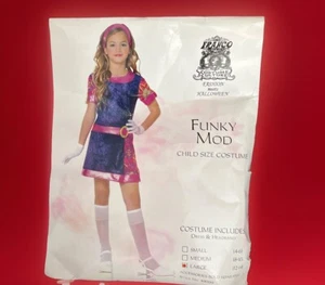 Funky Mod Girls Hippie Costume Size Large 12-14 - Picture 1 of 4