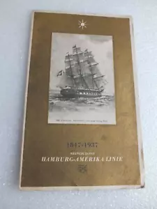 HAPAG - HAMBURG - AMERIKA LINE - Jubiläums - Mahl - Speisekarte 1937. - Bild 1 von 6