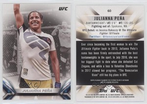 2018 Topps UFC Knockout Julianna Pena Julianna Peña #60