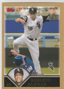 2003 Topps Traded & Rookies Gold #T59 Roberto Alomar #/2003 040-P