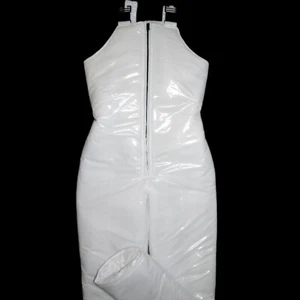 Pantalones de nylon brillante PVC nylon brillante HS peto pantalones 13 colores XS-5XL 6 mm RELLENO - Imagen 1 de 7