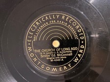 78rpm THE CARTER FAMILY The Church Of Long Ago MONTGOMERY WARD M-4349 VG+