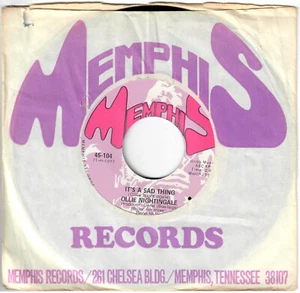 OLLIE NIGHTINGALE It's A Sad Thing 1971 Soul Funk Memphis Original US 45T x 1 - Bild 1 von 4