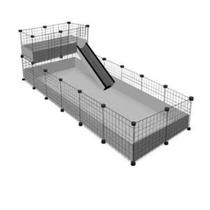 2 x 6 Black Ozzy C&C Cage with Narrow Loft - Picture 1 of 9