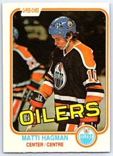 1981-82 O-Pee-Chee Matti Hagman Rookie Edmonton Oilers #113