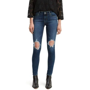 Levi's Women's 711 Skinny Distressed Jeans-Maui Breeze - Medium Wash - Picture 1 of 6
