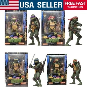 7" NECA Ninja Turtles 1990 Movie TMNT Teenage Movable Toys Mutant Action Figure