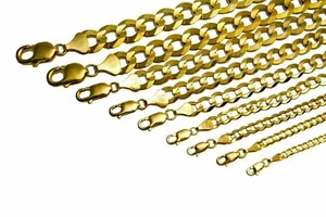 GOLD AUTHENTISCH 10K MASSIV GOLD HERREN/DAMEN KUBANISCHES GLIEDERARMBAND GRÖSSE 7"-9" KOSTENLOSER VERSAND - Bild 1 von 22