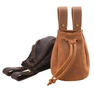 Bolsa de bala de cuero con cordón paquete de cintura bolsa de cinturón de herramientas bolsa para caza/disparo - Imagen 1 de 48