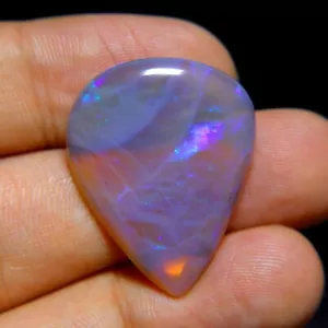 Colgante para hacer joyas de ópalo australiano cabujón púrpura gelatina de fuego de 26 quilates - Imagen 1 de 5
