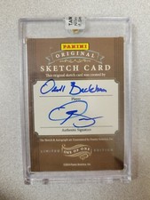 Odell Beckham Jr 1 of 1 Rookie Panini Original Sketch Card Autograph ONE OF ONE 