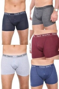 3-12 Herren Boxershorts Soft Cotton Button Fly Unterwäsche Unterhose Trunks Boxer - Bild 1 von 14