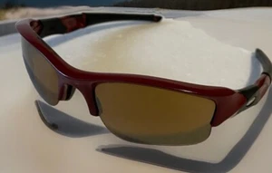 Oakley Sonnenbrille Herren Flak Burgundy Schwarz Halbrand "LESEN" - Bild 1 von 11