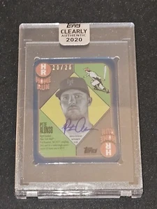 Topps Clearly Authentic 2020 Pete Alonso 1951 azul paralela cubierta automática 20/25 - Imagen 1 de 2